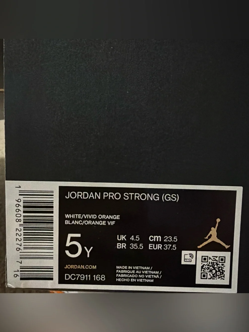 Nike Air Jordan Pro Strong GS Kids 5Y Women’s 6.5 Sneakers Shoes DC7911-168 NEW